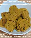 むくな豆茶入り米粉のかぼちゃクッキー