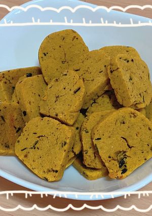 むくな豆茶入り米粉のかぼちゃクッキー-レシピのメイン写真