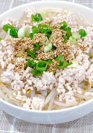 ごま香るひき肉のさっぱりそうめん♪-レシピのメイン写真