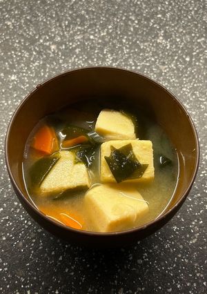 ほっこり！高野豆腐のふわふわ味噌汁-レシピのメイン写真