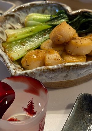 帆立のバターソテー中華風　青梗菜添え-レシピのメイン写真