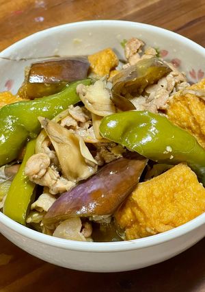 ナスピーマン厚揚げ舞茸 旨み凄い!昔ながらの煮物-レシピのメイン写真