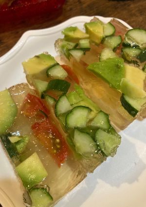 野菜のテリーヌ　キュウリ＆トマト&アボカド-レシピのメイン写真