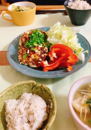ヘルシー！切干大根入り鶏ハンバーグ-レシピのメイン写真