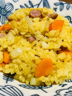 *粗挽きウインナーのカレー炊き込みご飯*-レシピのメイン写真