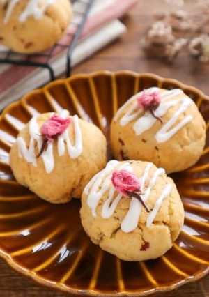 春の香り♡桜の米粉スコーン-レシピのメイン写真
