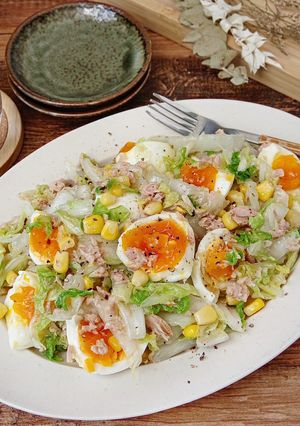 ☆簡単☆たまごと白菜のやみつきツナサラダ-レシピのメイン写真