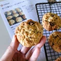 รูปของ チアとココナッツのオートミールクッキー