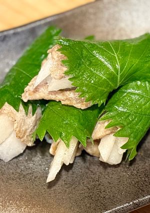 夕飯や副菜おつまみに。シャキシャキ梨の大葉豚巻き-レシピのメイン写真