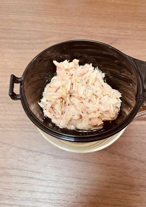 超簡単☆ツナ缶の油切り☆水切り方法-レシピのメイン写真