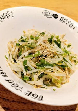 ネギの青い部分消費！もやしとネギのレンジナムル-レシピのメイン写真