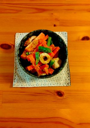 いんげん 人参 竹輪の胡麻和え-レシピのメイン写真