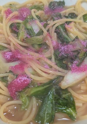 キャベツとさくらでんぶのスープパスタ-レシピのメイン写真