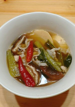オイルフリー中華♡サンラータン-レシピのメイン写真