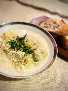 白菜と鶏団子のとろけるレモンクリーム煮-レシピのメイン写真