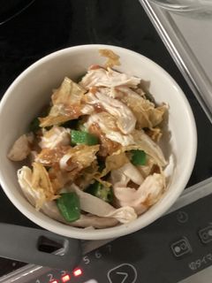 オクラと鶏胸肉の梅和え-レシピのメイン写真