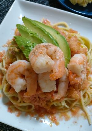 海老とアボカドの冷製トマトパスタ-レシピのメイン写真