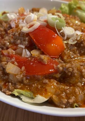 夏にピッタリ!旨辛!肉たっぷり麻婆トマト-レシピのメイン写真