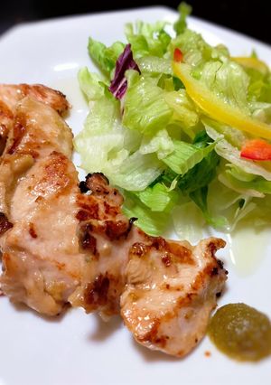 鶏むね肉の柚子こしょう焼き-レシピのメイン写真