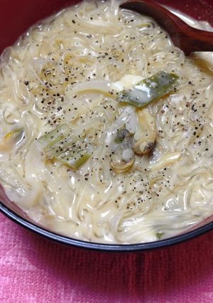 クリームがない時の味噌クリーミースープ-レシピのメイン写真