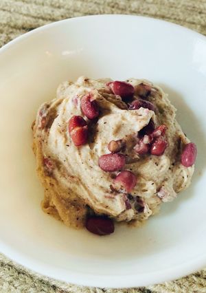 小豆と豆乳のそばがき 5分で完成♪-レシピのメイン写真