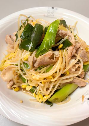 豆もやしと九条ねぎの野菜炒め-レシピのメイン写真