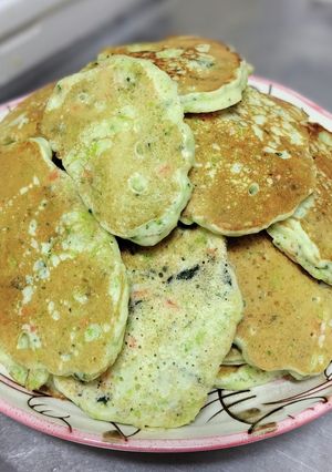 1歳児　離乳食完了期　野菜ホットケーキ-レシピのメイン写真