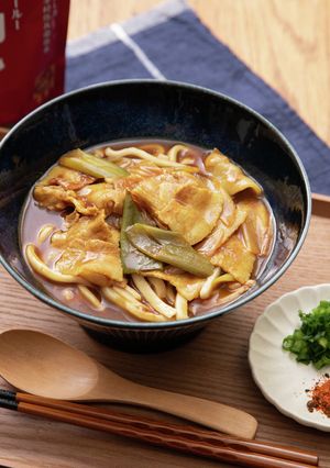 長ネギと豚肉の王道カレーうどん-レシピのメイン写真