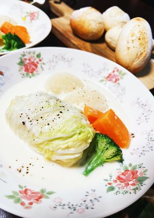 ロール白菜のクリーム煮-レシピのメイン写真