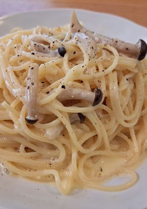 きのこクリームパスタ-レシピのメイン写真
