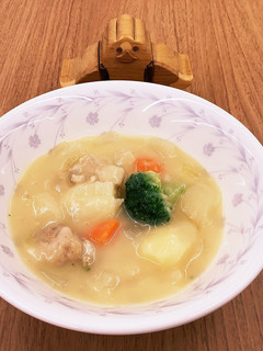【大崎市】米粉のクリームシチュー【給食】-レシピのメイン写真