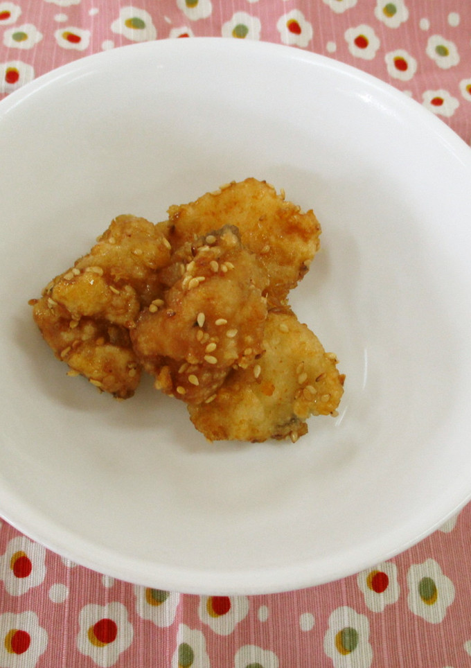 【学校給食】ホキのごまがらめ-レシピのメイン写真