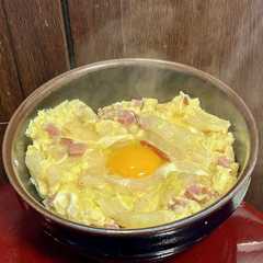 รูปของ 白菜とハムで親子？丼