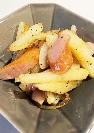 胡椒香る☆ポテトウインナー炒め-レシピのメイン写真