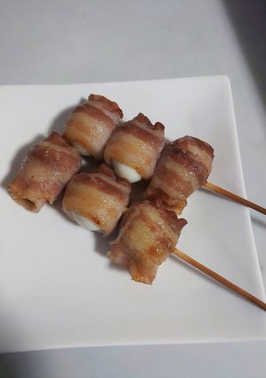 トースター☆うずらの豚肉巻き☆お弁当にも-レシピのメイン写真