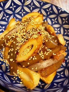 こんにゃくとちくわできんぴら-レシピのメイン写真