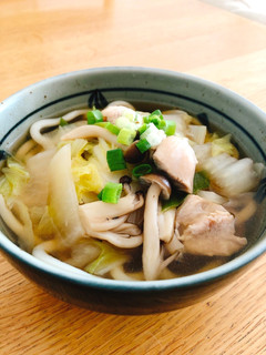 超簡単であったか*鶏だしうどん-レシピのメイン写真