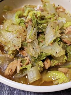 白菜とツナの煮物-レシピのメイン写真