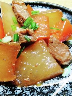 豚肩ロースと大根の素早くこってり煮-レシピのメイン写真