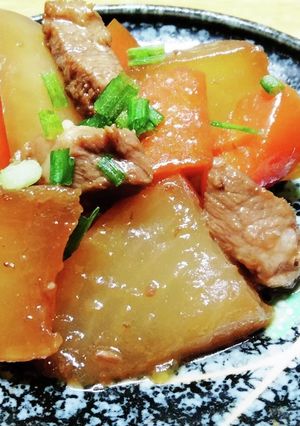 豚肩ロースと大根の素早くこってり煮-レシピのメイン写真