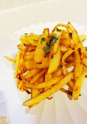 シャキシャキじゃがいもカレー粉炒め-レシピのメイン写真