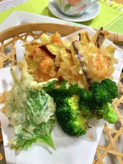 さつま芋とエビのかき揚げ♪-レシピのメイン写真