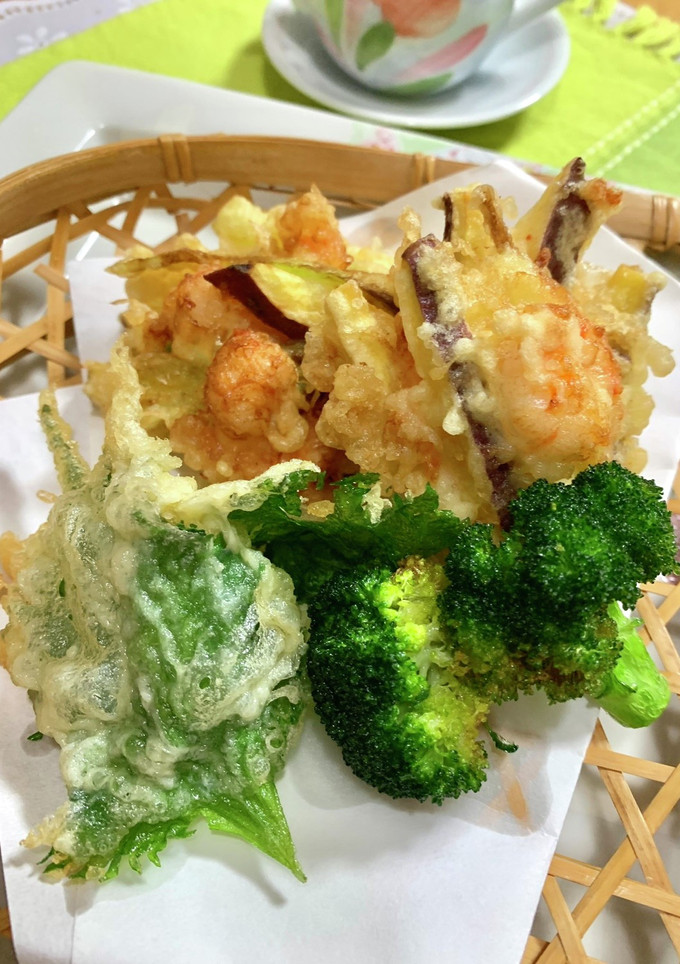 さつま芋とエビのかき揚げ♪-レシピのメイン写真