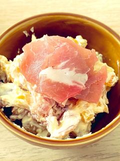 柿と生ハムのクリームチーズ和え-レシピのメイン写真