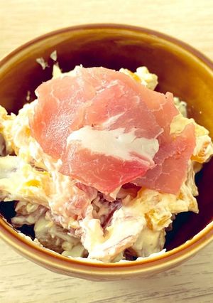 柿と生ハムのクリームチーズ和え-レシピのメイン写真