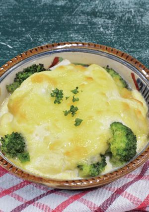 豆腐でホワイトソース！ お餅のグラタン-レシピのメイン写真