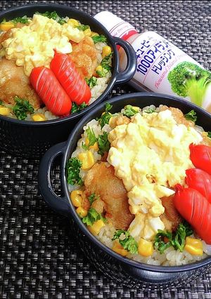 【お弁当レシピ】タルタル唐揚げ乗っけ丼-レシピのメイン写真