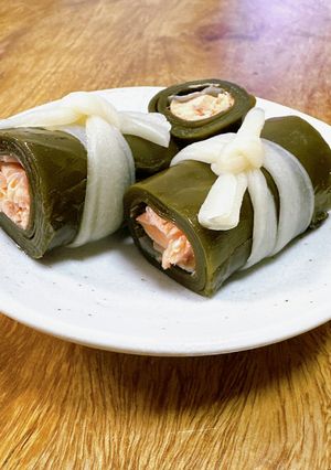 塩出汁で♪鮭の昆布巻き-レシピのメイン写真