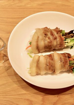 夏野菜ときのこの肉巻き-レシピのメイン写真