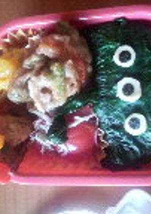 簡単キャラ弁★みどりのリトルグリーンメン-レシピのメイン写真